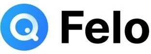 青い円形のロゴマークと「Felo」というブランド名が並んだ画像