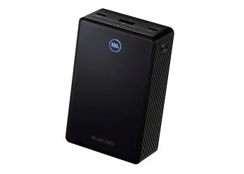 モバイルバッテリーの前面表示