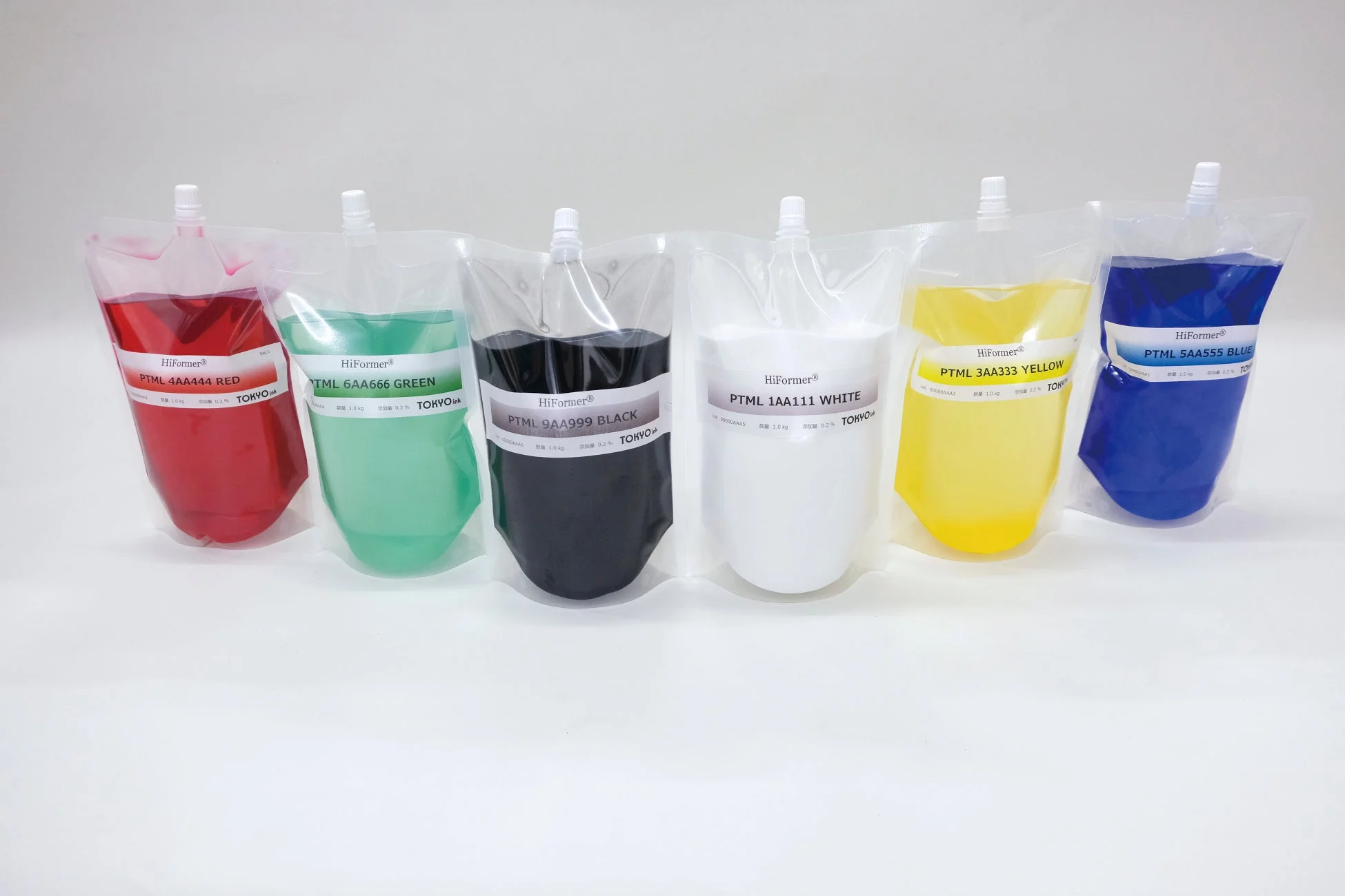 HiFormer®の様々な色の液体パウチ