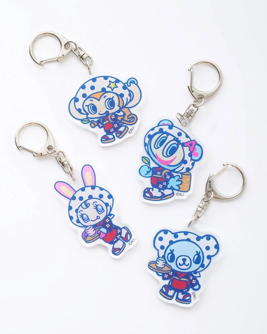 茶摘み姿のナルミヤキャラクターズ アクリルキーホルダー