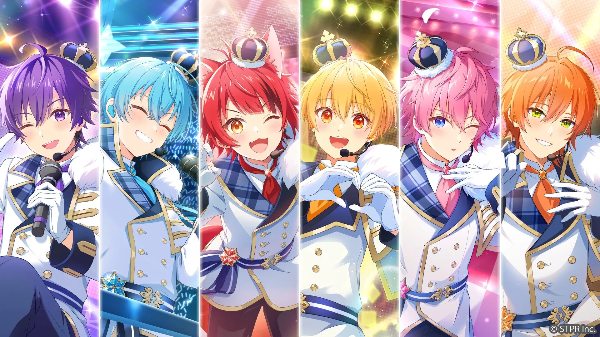 すとぷりメンバーのアニメ風イラスト
