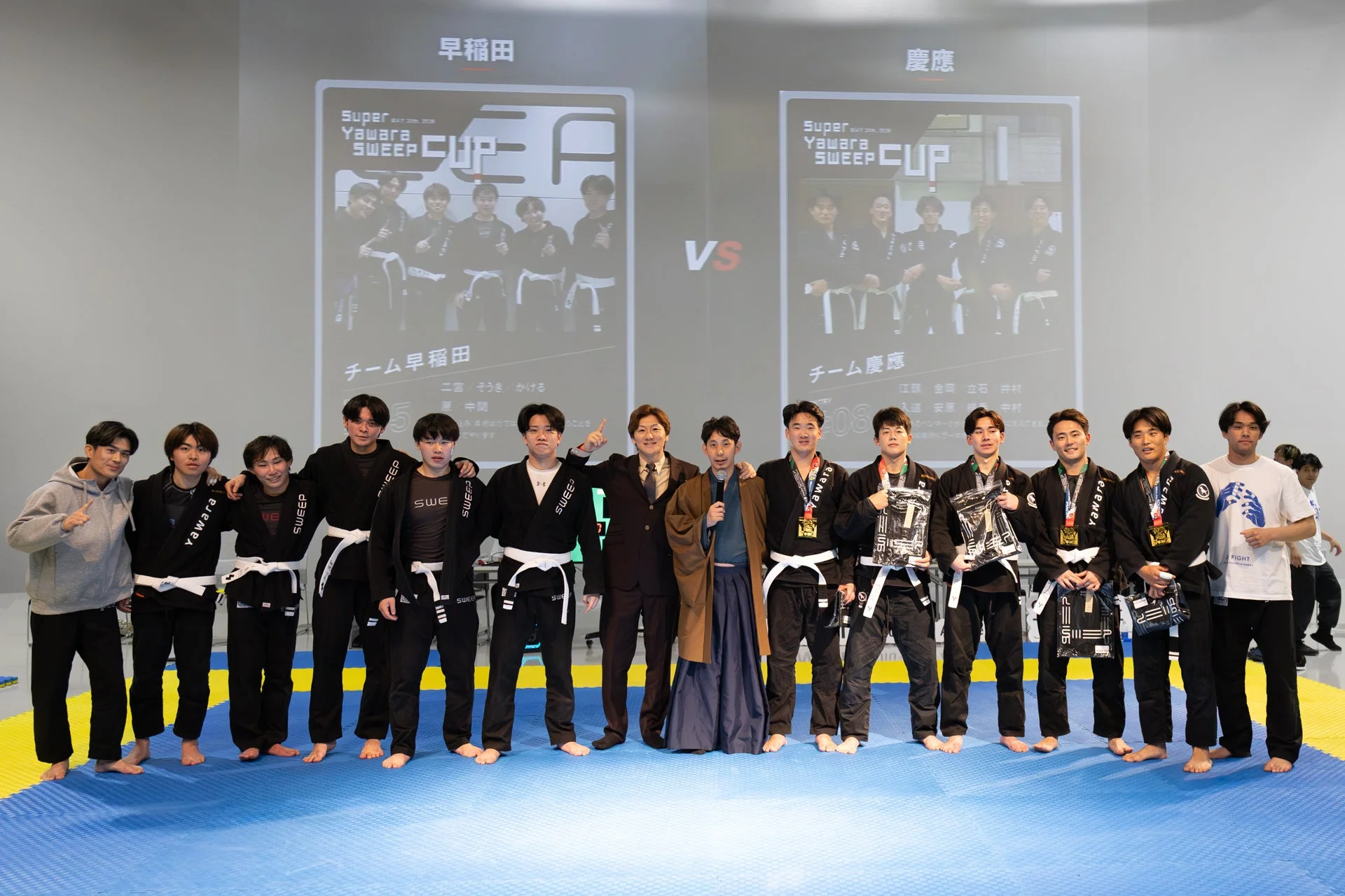 早慶戦の集合写真