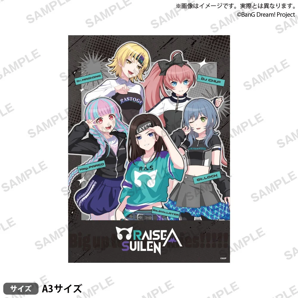BanG Dream! A3マット加工ポスター Big up !!!!! ver. RAISE A SUILEN