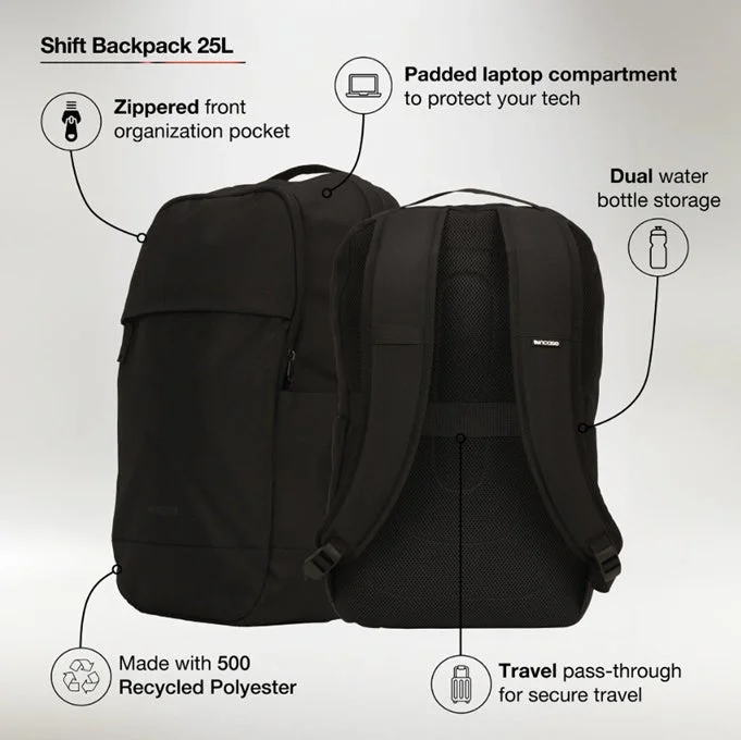 Shift Backpack 25L機能概要