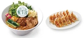 金胡麻たんたん麺スペシャルとT'sベジ餃子のセット