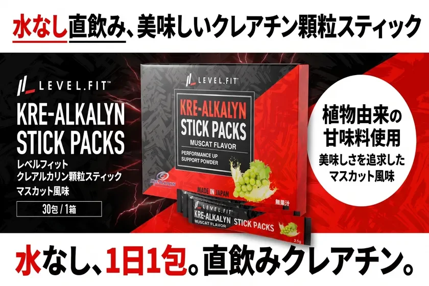 LEVEL.FIT クレアルカリン スティック マスカット風味