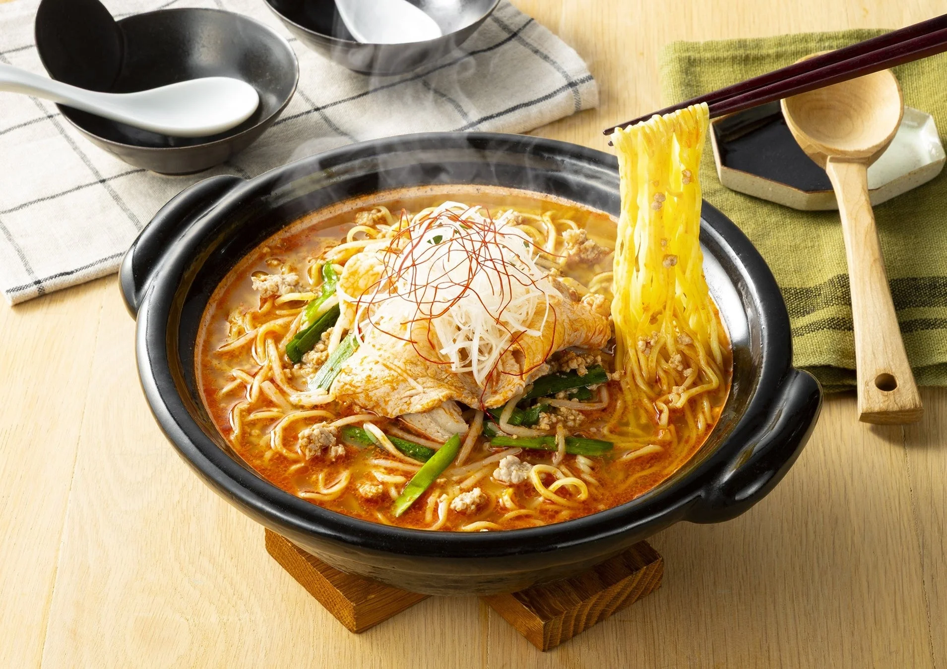 ラーメン鍋の調理例