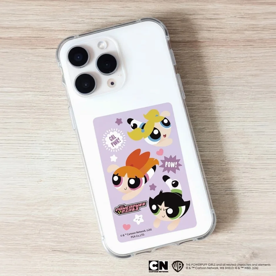 スマホケースに挟んだステッカー