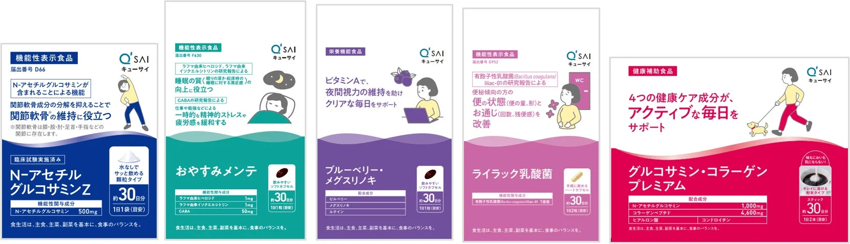 キューサイ ヘルスケアシリーズ新パッケージ