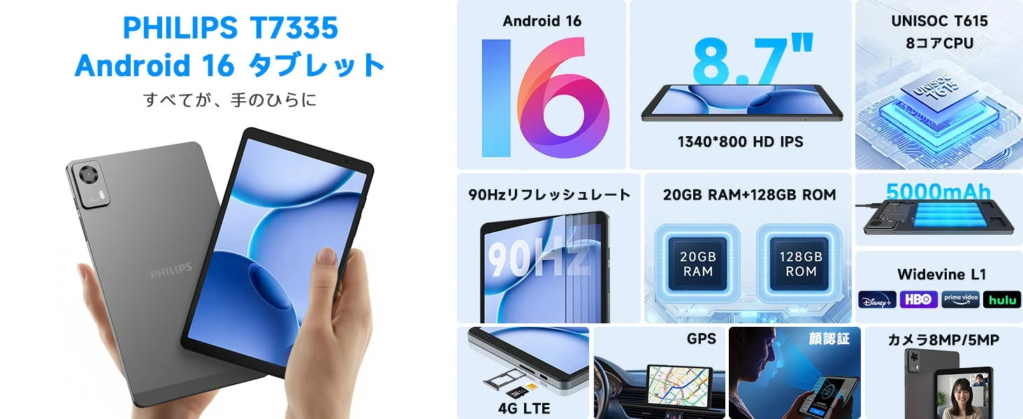 PHILIPS T7335 タブレット