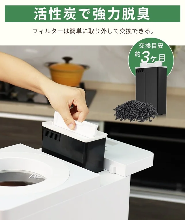 活性炭フィルター交換