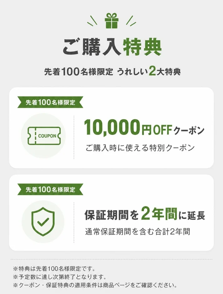 ご購人特典 先着100名様限定
