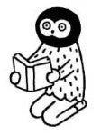 本を読むフクロウ