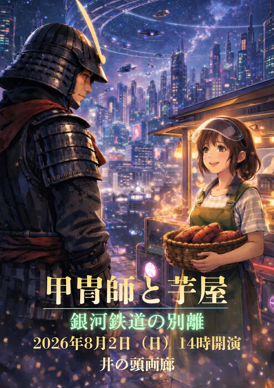 甲冑師と芋屋 銀河鉄道の別離のイベントポスター