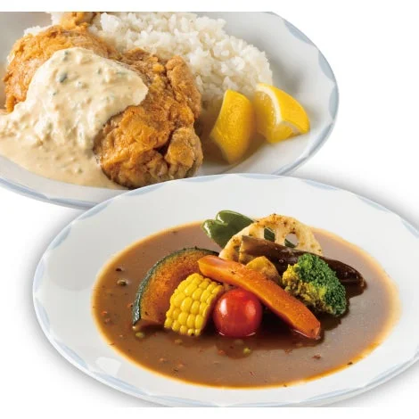 日南どりの骨付きチキン南蛮と野菜の麻辣スープカレー
