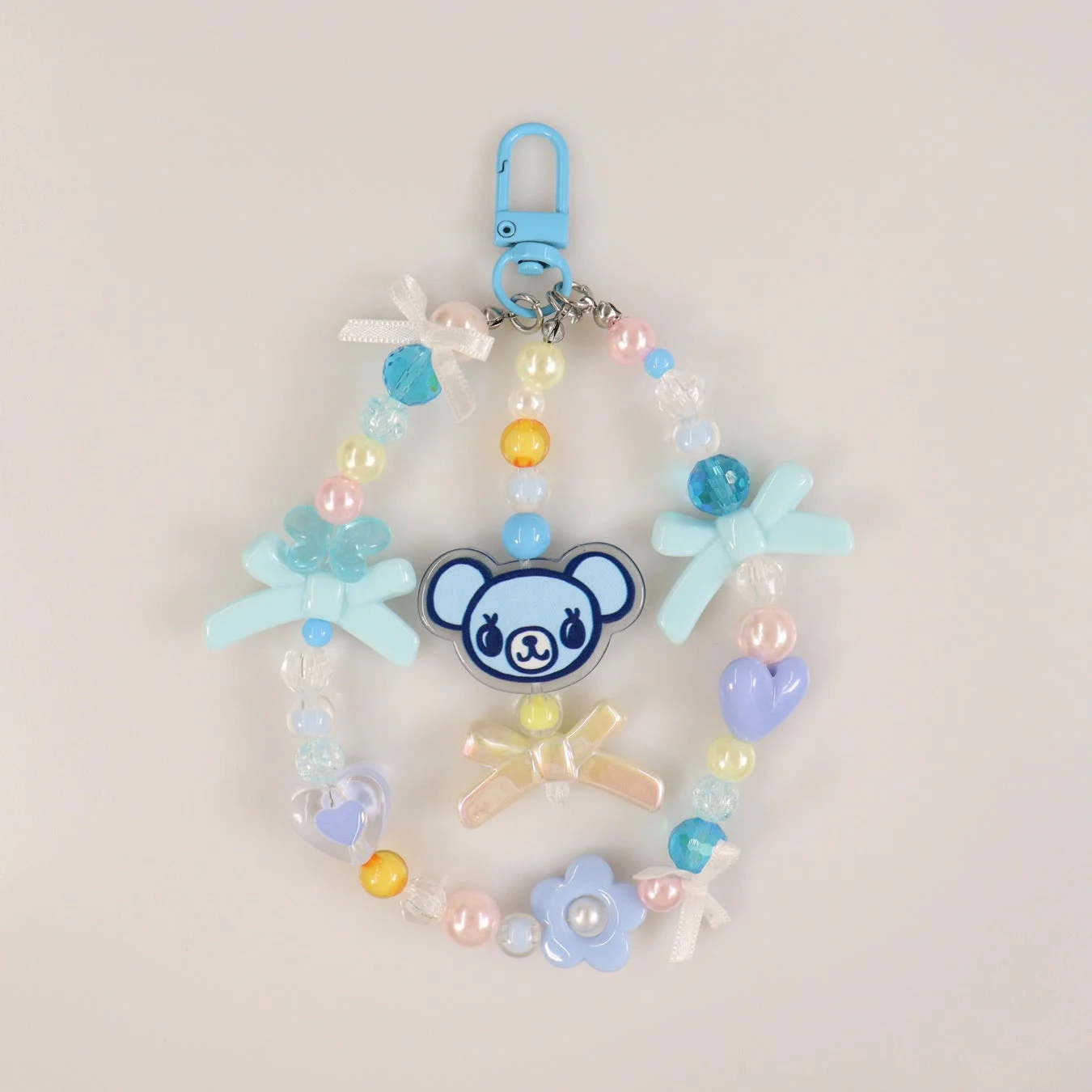クマのビーズキーホルダー