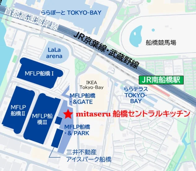 JR南船橋駅周辺の地図