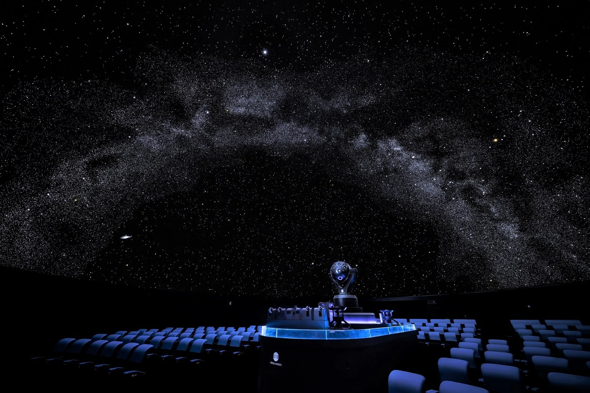 プラネタリウム内部の様子
