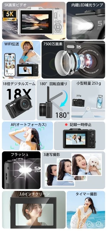 WD08の主な機能一覧