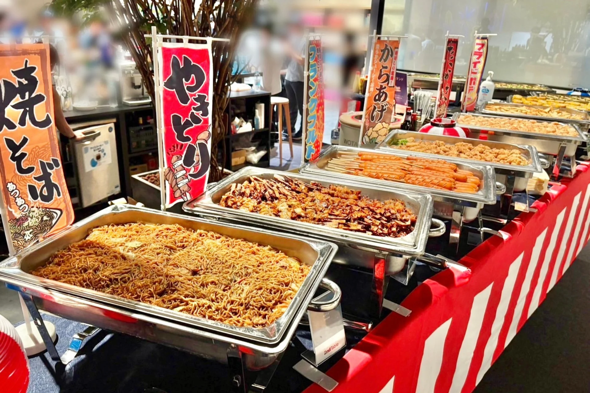 お祭りケータリングの様子