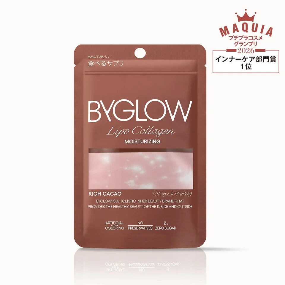 MAQUIAプチプラコスメグランプリ2026インナーケア部門賞1位のByGLOW リポコラーゲン リフトショット タブレット