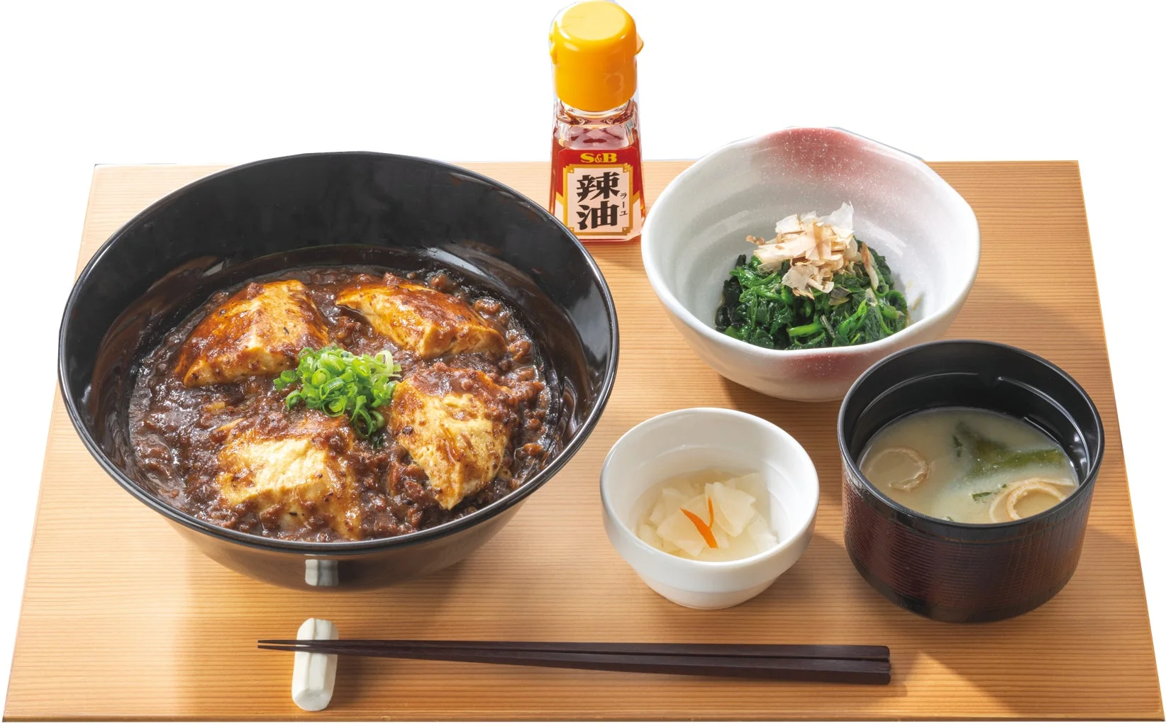 麻婆豆富丼定食