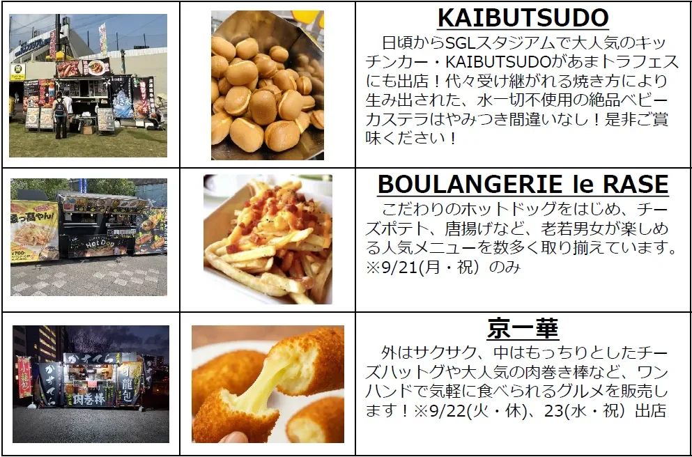 キッチンカーのグルメ紹介