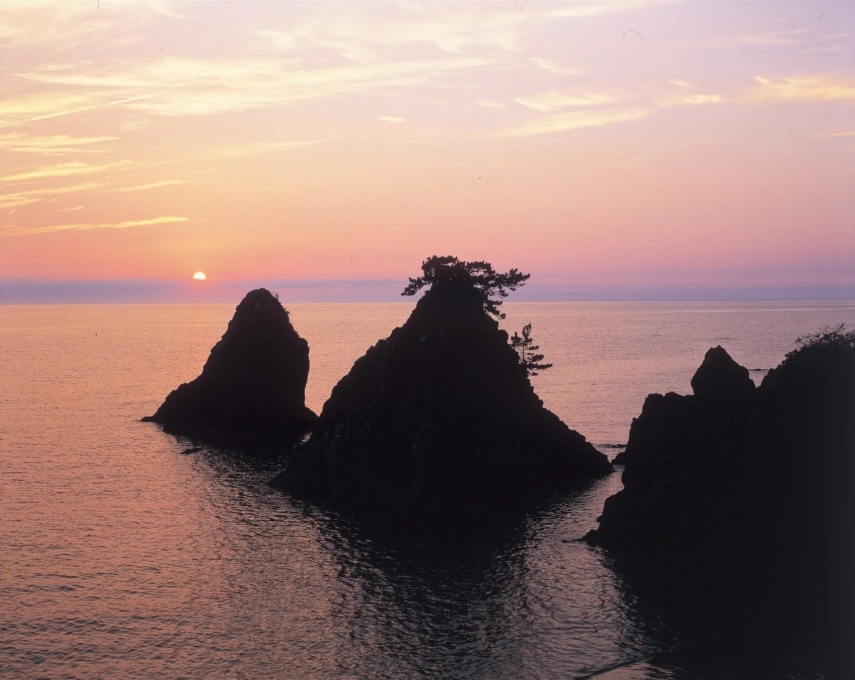 越前海岸の夕日