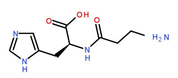 L-カルノシンの化学構造式