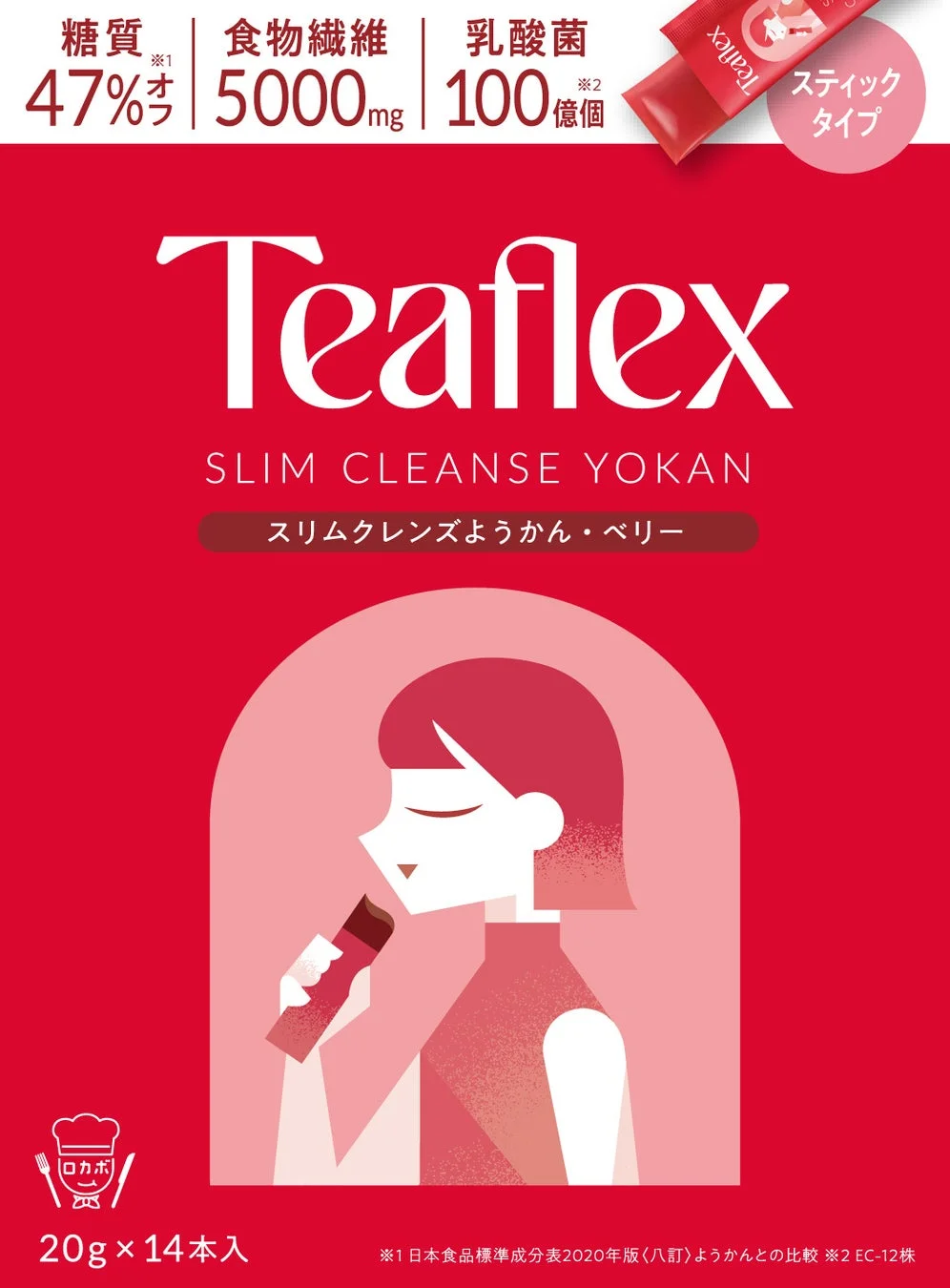 Teaflex SLIM CLEANSE YOKAN スリムクレンズようかん・ベリー