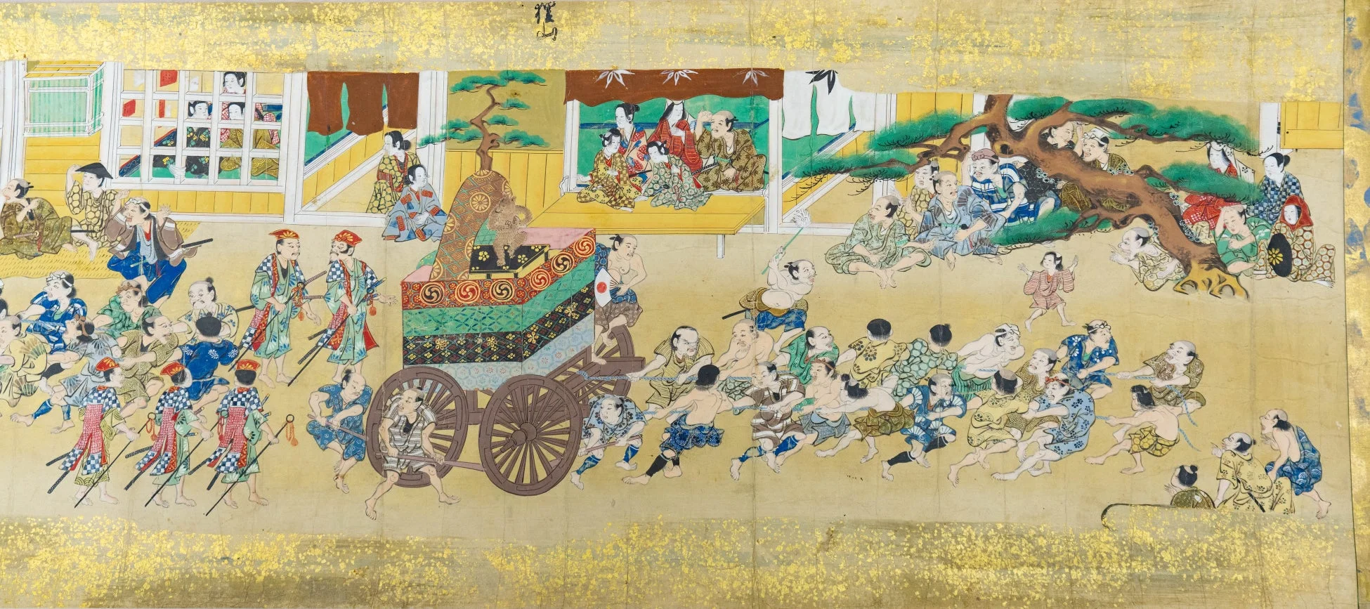 大津祭の曳山行事を描いた絵巻物