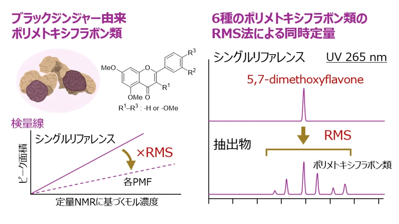 RMS法による同時定量の概念図