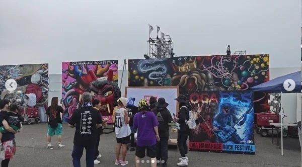 フェスティバル会場のアート