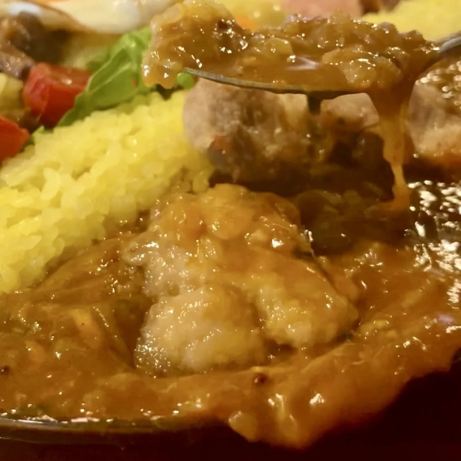 カレーのクローズアップ