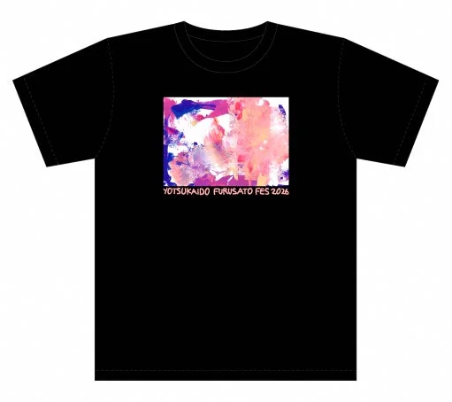チャリティTシャツデザイン例（黒Tシャツにグラフィック）