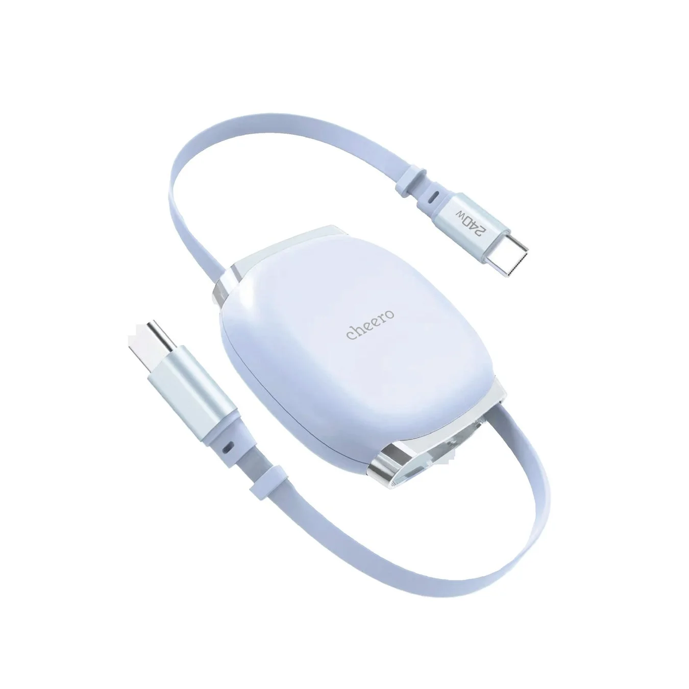 淡い水色のcheero製USB Type-Cケーブル