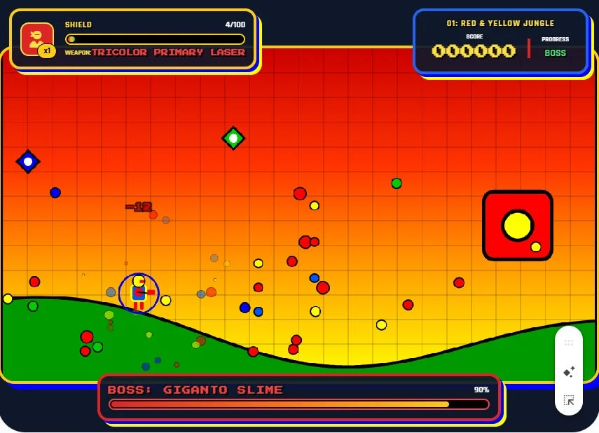 シューティングゲームのスクリーンショット