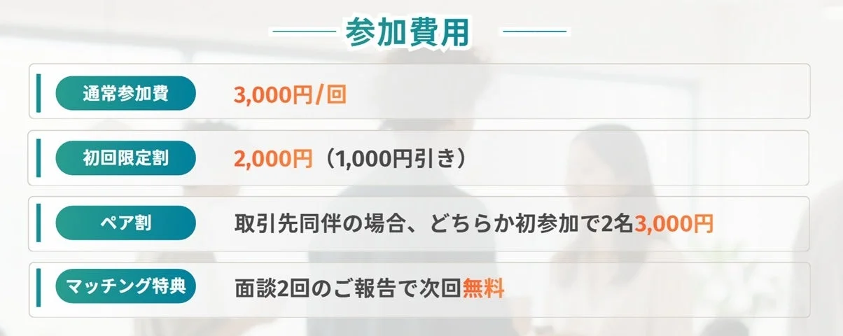 BDサロンの参加費用と特典