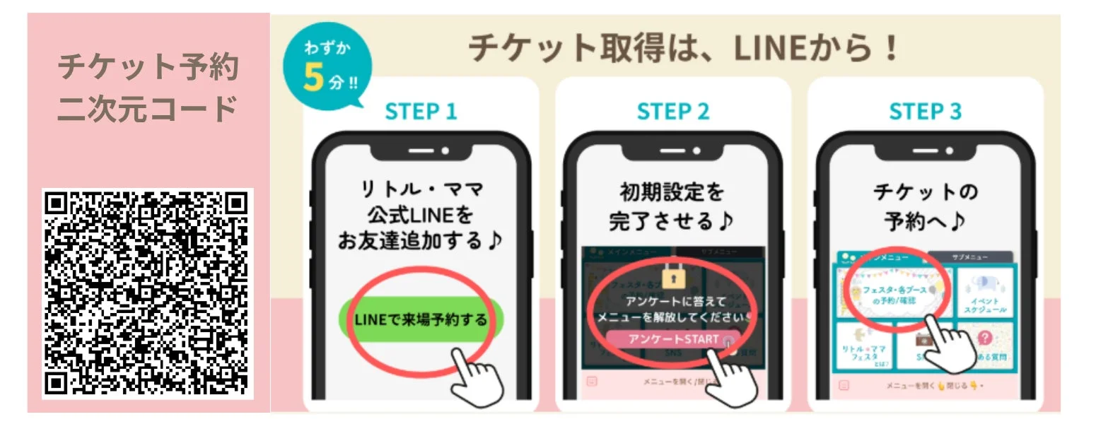 LINEでのチケット予約手順