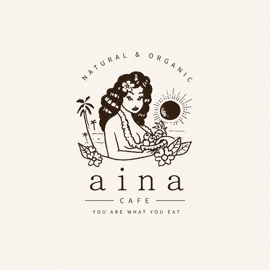 aina CAFE ロゴ