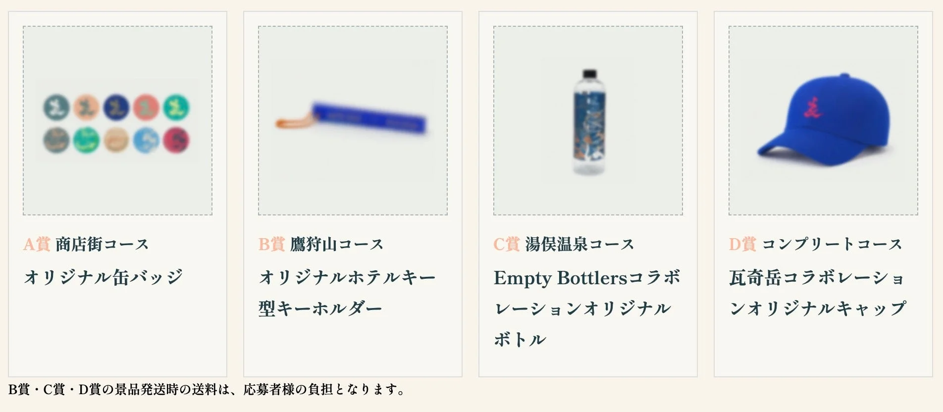 スタンプラリー景品一覧
