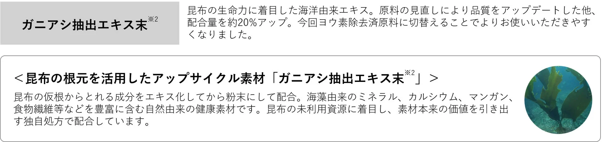 ガニアシ抽出エキス末