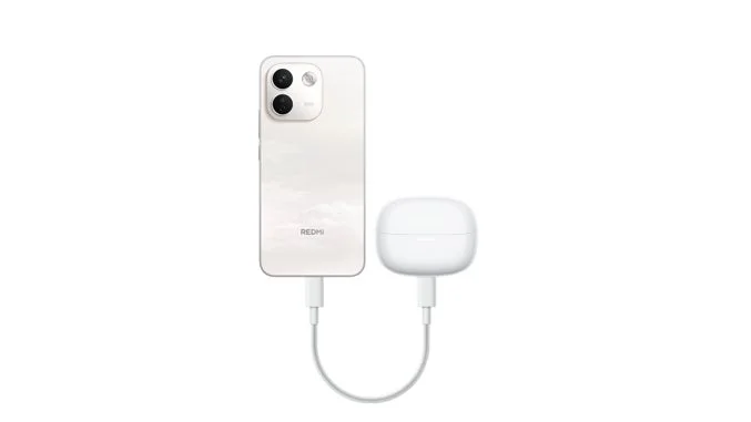 REDMI スマートフォンがイヤホンを充電