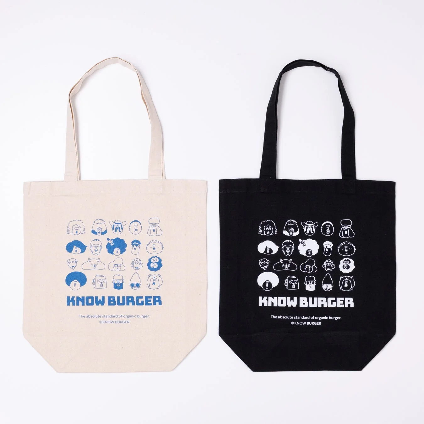 KNOW BURGERオリジナルグッズのトートバッグ