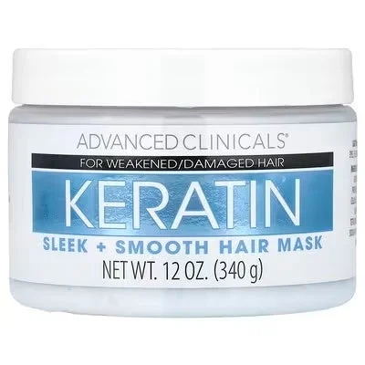 Advanced Clinicals ケラチン スリーク＆スムース ヘアマスク