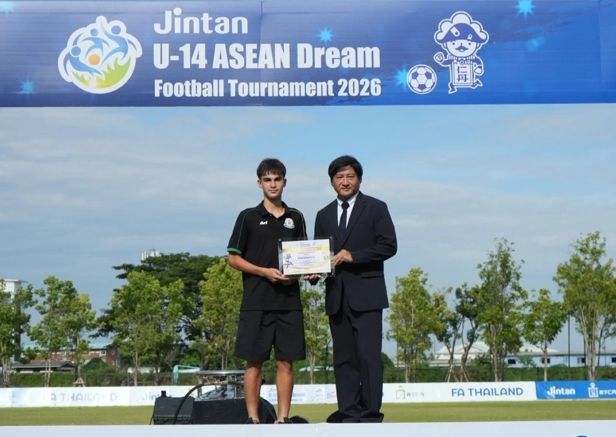 Jintan U-14 ASEAN Dream Football Tournament 2026 表彰状授与