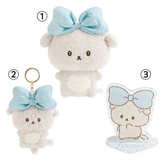 いしよわちゃんのぬいぐるみとアクリルスタンド