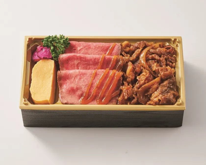 黒毛和牛ローストビーフと牛飯弁当