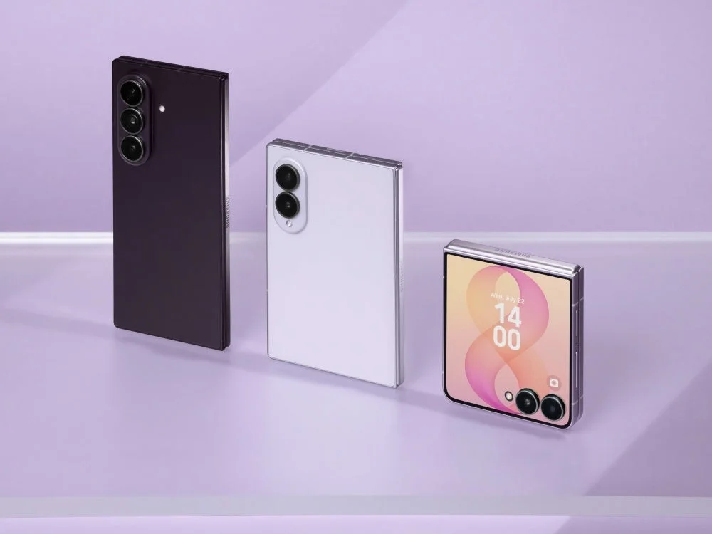 3種類のSamsung Galaxyスマートフォン
