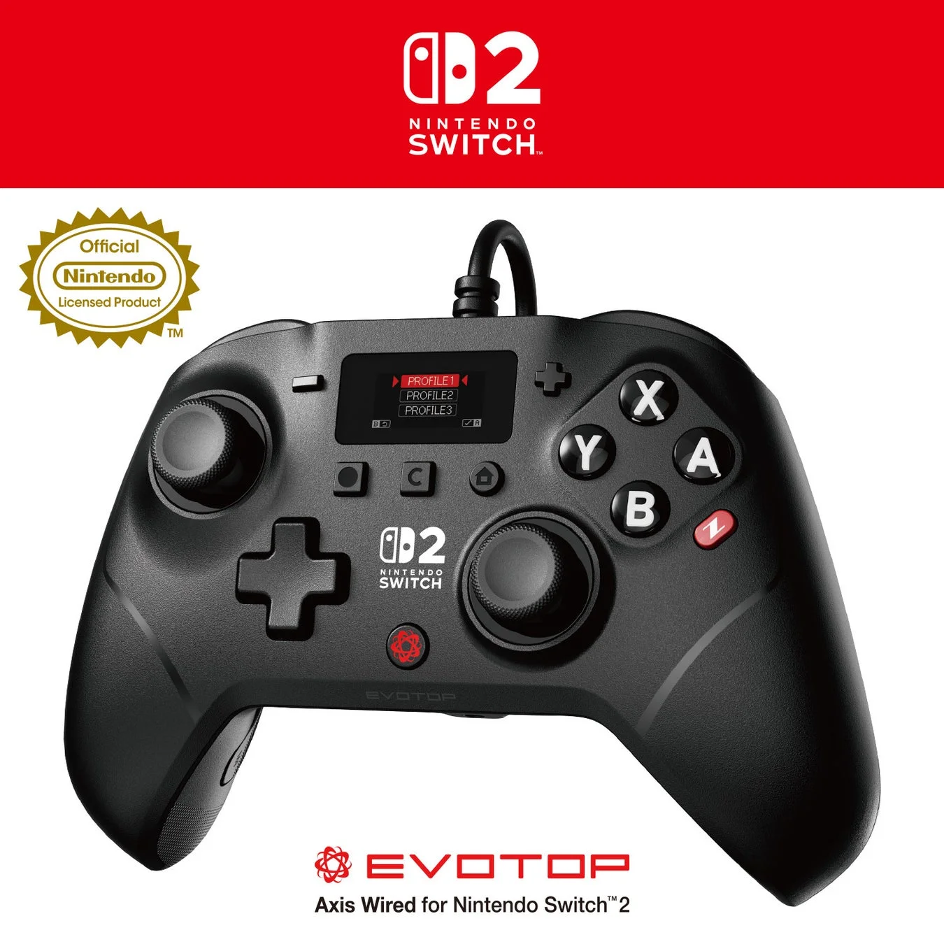 EVOTOP Axis Wired for Nintendo Switch 2